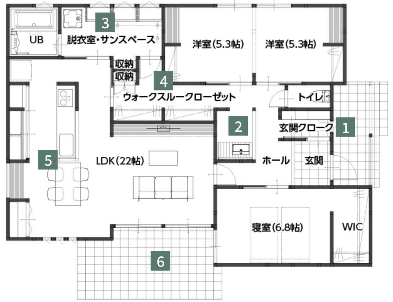 間取り 1階